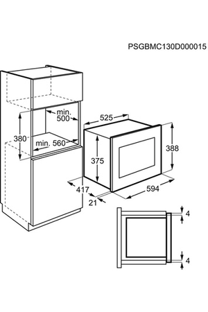 Micro-ondes encastrable AEG - MBE2657SEM